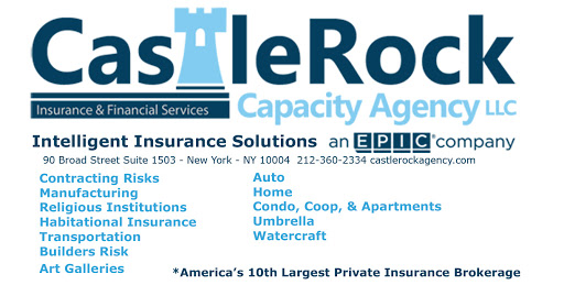 Castle Rock Capacity Insurance Agency, 90 Broad St #1504, New York, NY 10004, Insurance Agency