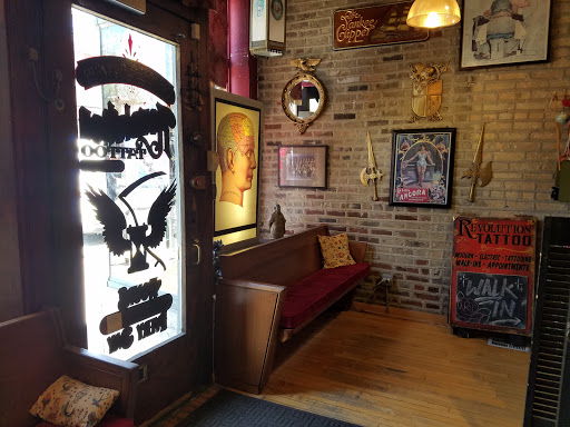 Explore pretty flower tattoo ideas, creative tattoo ideas in Chicago, available at Revolution Tattoo