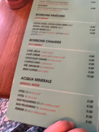 Vittoria à Paris menu