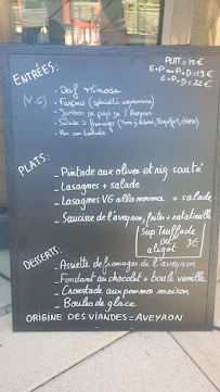 Restaurant Restaurant La Grange de Monteillac à Laissac-Sévérac l'Église (le menu)