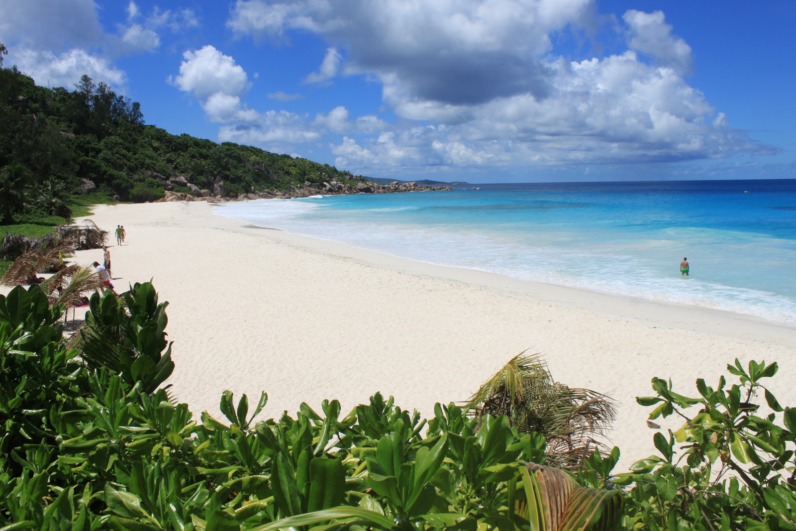 Foto di Spiaggia Petite Anse con una superficie del sabbia pura bianca