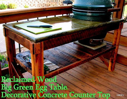 The Big Green Egg Rustic Tables