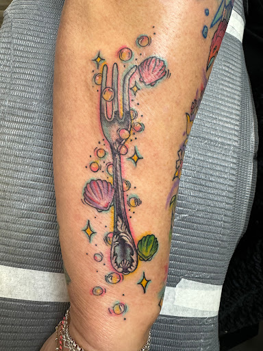 Explore arm shoulder tattoo ideas, creative tattoo ideas in Granbury, available at Luckys 13 Tattoo Shop