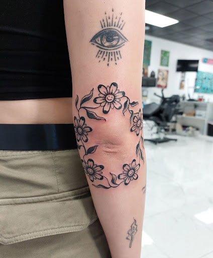 Explore kratos tattoo ideas, creative tattoo ideas in Lockeford, available at Lucky You Tattoos Lockeford