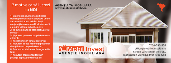 Agentie imobiliara IMOBIL INVEST: Terenuri, Case, Apartamente, Spatii Comerciale Alba Iulia
