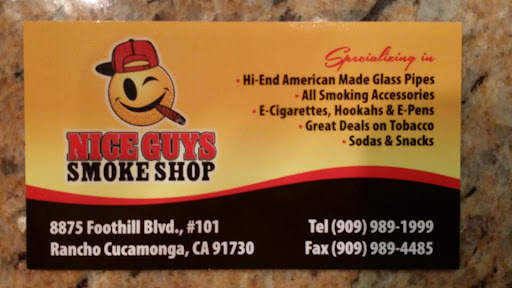Tobacco Shop «Nice Guys Smoke Shop», reviews and photos, 8875 E Foothill Blvd, Rancho Cucamonga, CA 91730, USA
