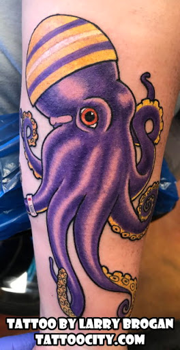 Explore viking head tattoo ideas, creative tattoo ideas in Lockport, available at Tattoo City by Larry Brogan