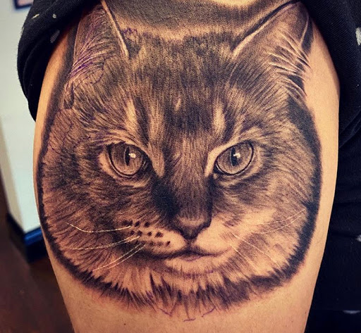 Explore cleavage tattoo ideas, creative tattoo ideas in Spokane, available at Anchored Art Tattoo