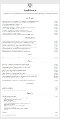 Ristorante Passone à Montevecchia menu