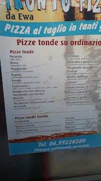 Menu / carte de Pronto Pizza à Ladispoli