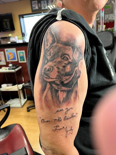 Explore tattoo filler ideas for men, creative tattoo ideas in Cheltenham, available at Louder Than Bombs Tattoo