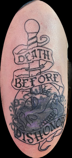 Explore big flower tattoo ideas, creative tattoo ideas in Lorain, available at Backwoodz Tattoo Studio