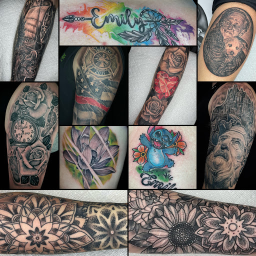 Explore back tattoo cover up ideas, creative tattoo ideas in Lakeview, available at Backwoods Tattoo Studio