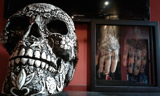 Explore dark cover up tattoo ideas, creative tattoo ideas in Gadsden, available at Old School Ink Electric Tattooing