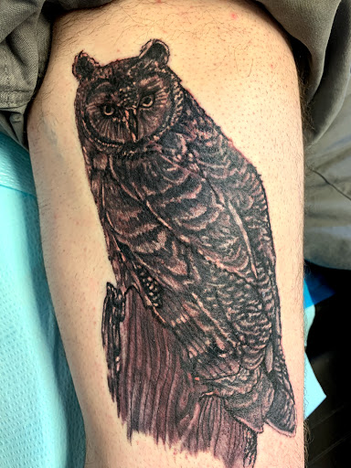 Explore elk tattoo ideas, creative tattoo ideas in Seymour, available at American Gypsy Tattoo Corp.