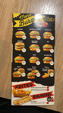 Menu / carte de Deux Frères fast-food Pontault à Pontault-Combault