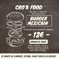 Cro'k Food à Saint-Yrieix-la-Perche menu