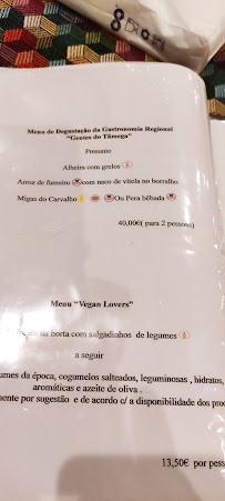 Rest Carvalho à Chaves carte