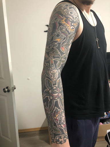 Explore tattoo ideas for wrist cover up, creative tattoo ideas in Lakewood, available at Aces and Eights Tattoo