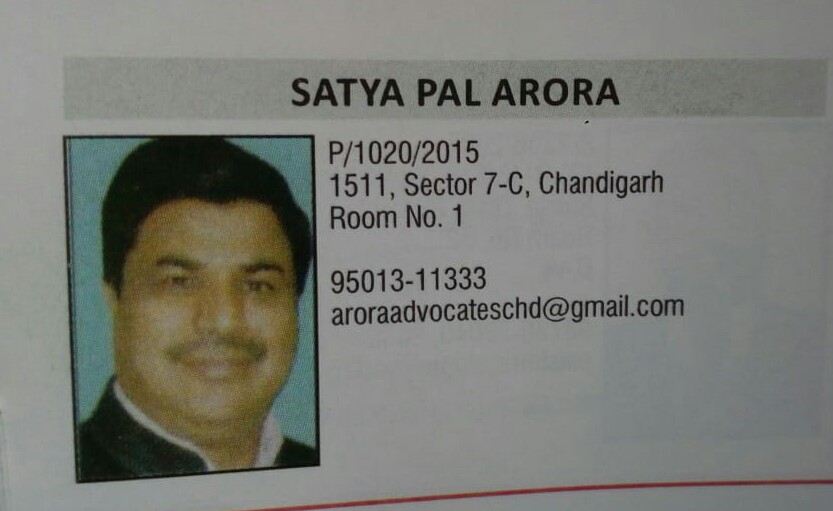 Advocate Satya Pal Arora