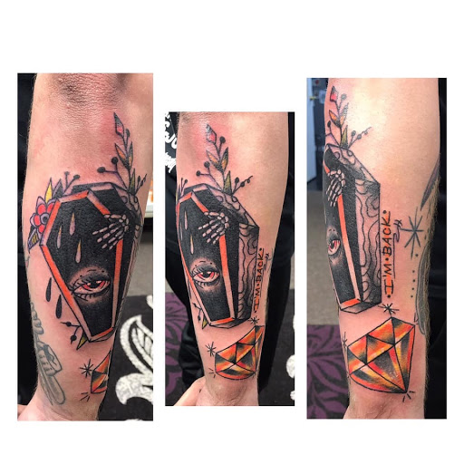 Explore barbed wire tattoo cover up ideas, creative tattoo ideas in Barberton, available at Magic City Tattoo Company
