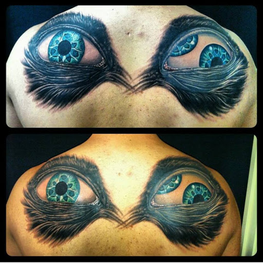 Explore black clover tattoo ideas, creative tattoo ideas in Pendleton, available at Just Another Hole in the Wall Tattoo