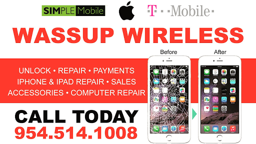 Cell Phone Store «SIMPLE MOBILE AND CELLPHONE REPAIR», reviews and photos, 1176 N State Road-7, Lauderhill, FL 33313, USA