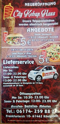City Kebap Haus à Königstein im Taunus menu