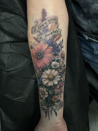 Explore breaking benjamin tattoo ideas, creative tattoo ideas in Bryan, available at The Blackest Crow Tattoo Studio