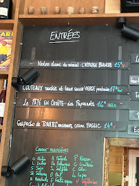 Restaurant français Comme Chai Toi à Paris - menu / carte