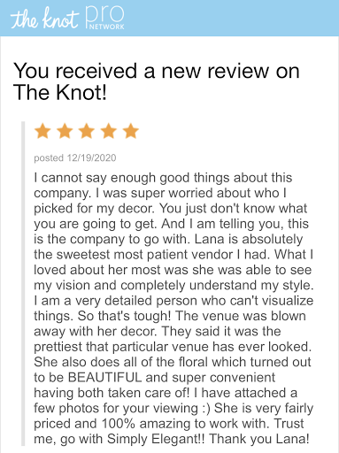 Party Equipment Rental Service «Simply Elegant», reviews and photos, 14333 Beach Blvd Ste 40, Jacksonville, FL 32250, USA