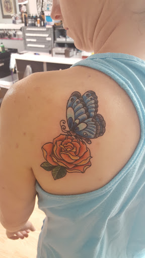 Explore floral sleeve tattoo ideas, creative tattoo ideas in Schuylkill Haven, available at Altered Ego Studios