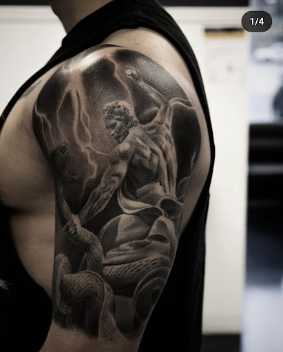 Explore aviation tattoo ideas, creative tattoo ideas in Buford, available at Inked Arts Tattoo Studio