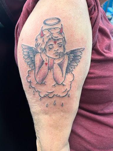 Explore m&m tattoo ideas, creative tattoo ideas in Martin, available at Southern Ink Tattoos & Piercings