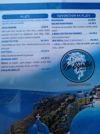 Restaurant grec Restaurant Le Syrtos à Grenoble (le menu)