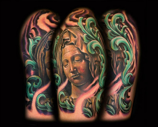 Explore hairline tattoo ideas, creative tattoo ideas in Atlanta, available at Empyrean Tattoo Studio