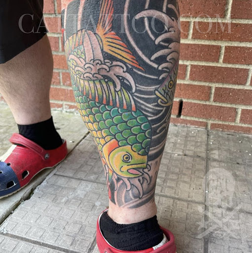 Explore eagle feather tattoo ideas, creative tattoo ideas in Addison, available at Cat Tattoo