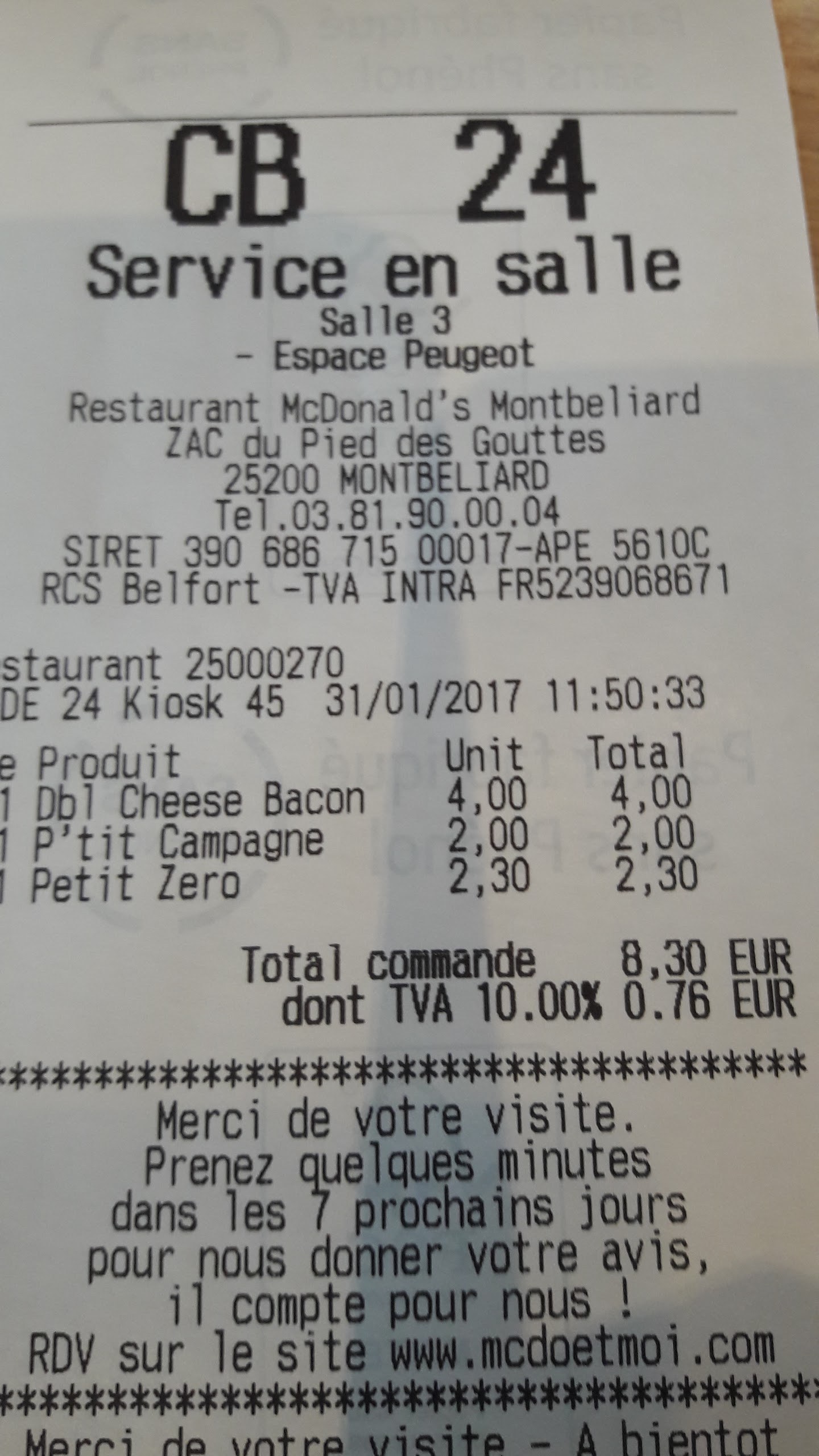 Photo n° 1 de l'avis de Nicolas.U fait le 31/01/2017 à 10:58