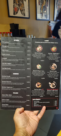 Hara-kiri Ramen à Paris menu