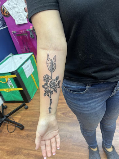 Explore christian tattoo sleeve ideas, creative tattoo ideas in Cocoa, available at Rorschach Tattoo Shop and Piercing Studio