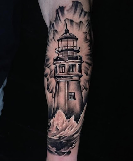 Explore love and war tattoo ideas, creative tattoo ideas in San Antonio, available at Firme Copias Tattoo Studio