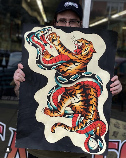 Explore lady and the tramp tattoo ideas, creative tattoo ideas in Johnson City, available at Gold Cross Tattoo Co.