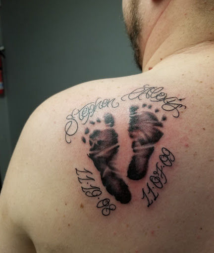 Explore r.i.p tattoo ideas, creative tattoo ideas in Edinboro, available at No Regrets Tattoo (Appointment Only)