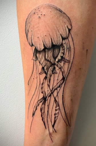 Explore color tattoo sleeve ideas, creative tattoo ideas in Easley, available at Peach Pit Tattoo