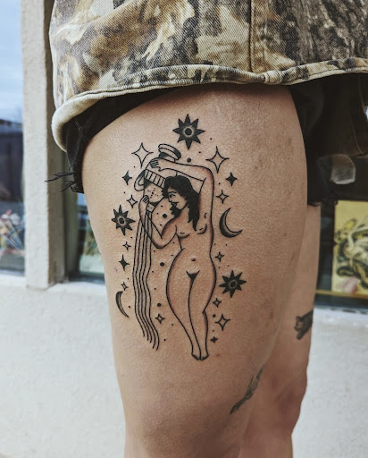 Explore corvette tattoo ideas, creative tattoo ideas in Florence, available at Lonesome Blue Electric Tattoo