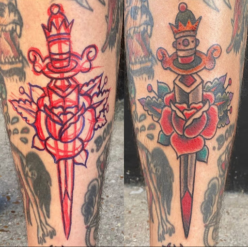 Explore kuromi tattoo ideas, creative tattoo ideas in Mobile, available at Old Familiar Tattoo Company