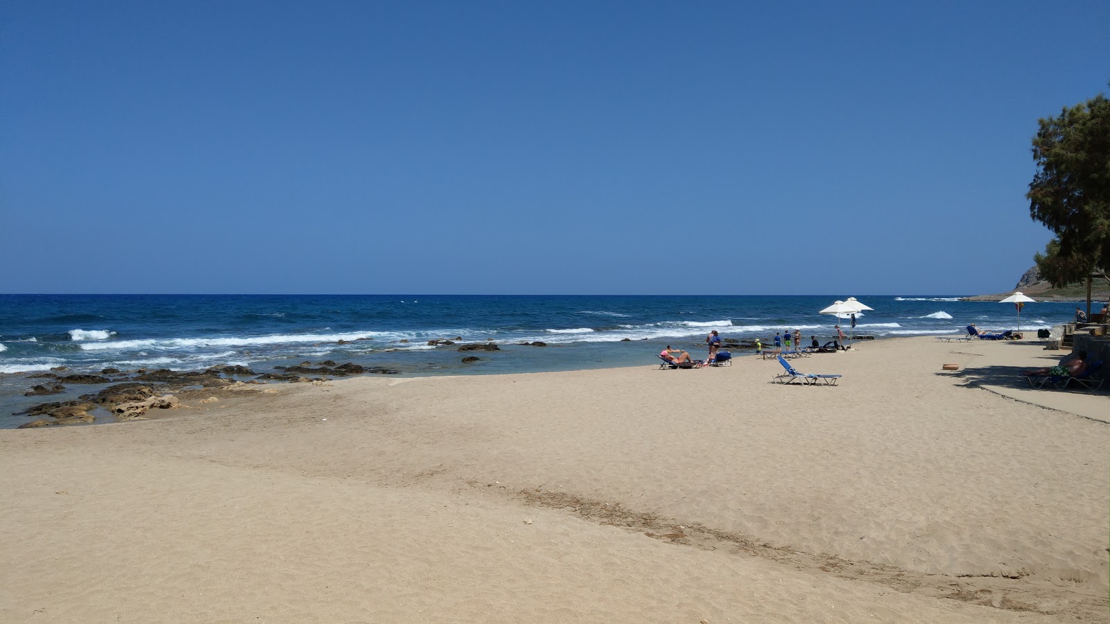 Spiliada beach的照片 带有宽敞的海湾