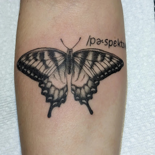Explore tattoo ideas for guys calf, creative tattoo ideas in Baldwinsville, available at Tymeless Tattoo