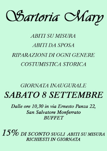 Sartoria Mary - Via Ernesto Panza - San Salvatore Monferrato