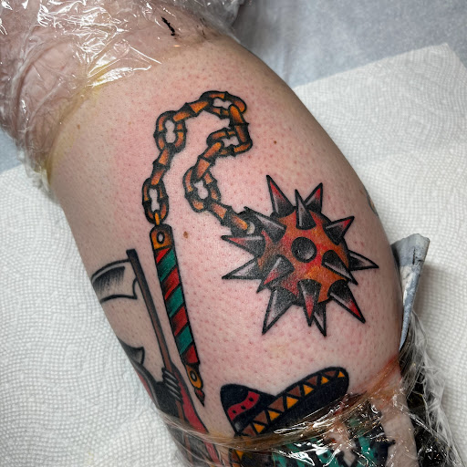 Explore ptsd tattoo ideas, creative tattoo ideas in Glenside, available at Yellow Rose Tattoo
